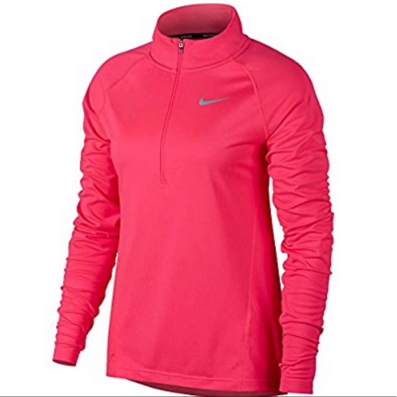 nike half zip core long sleeve running top